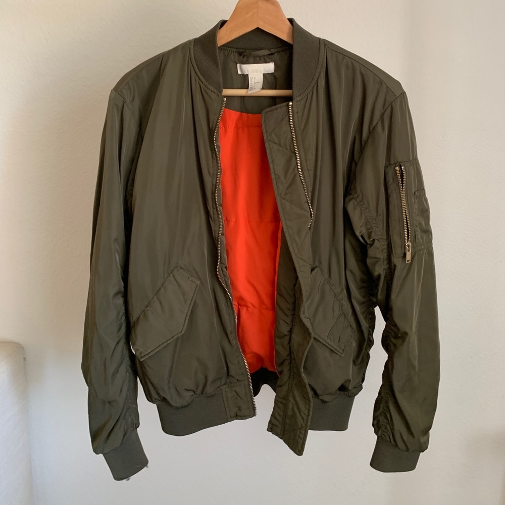 Green Bomber jacket